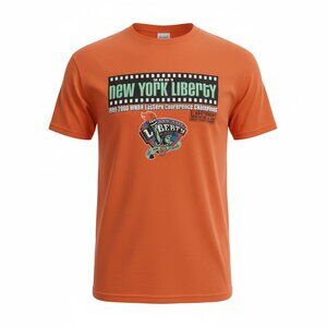 Vintage New York Liberty WNBA Champs Tee XL • 1999–2000 Conference Champs